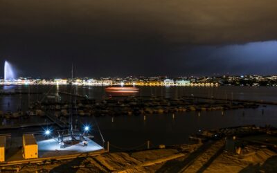 Photos de nuit du bateau zero