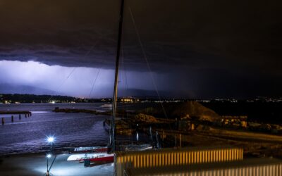 Photos de nuit du bateau zero