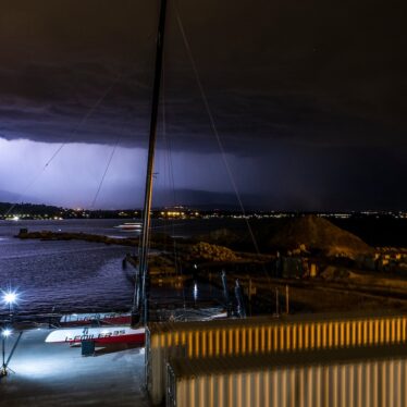 Photos de nuit du bateau zero